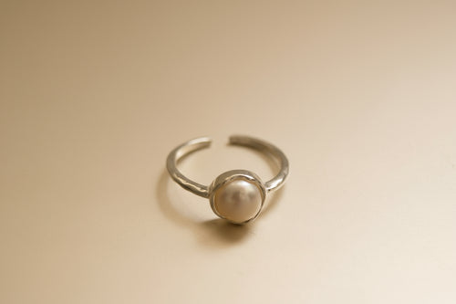 Astra Silver Pearl Ring