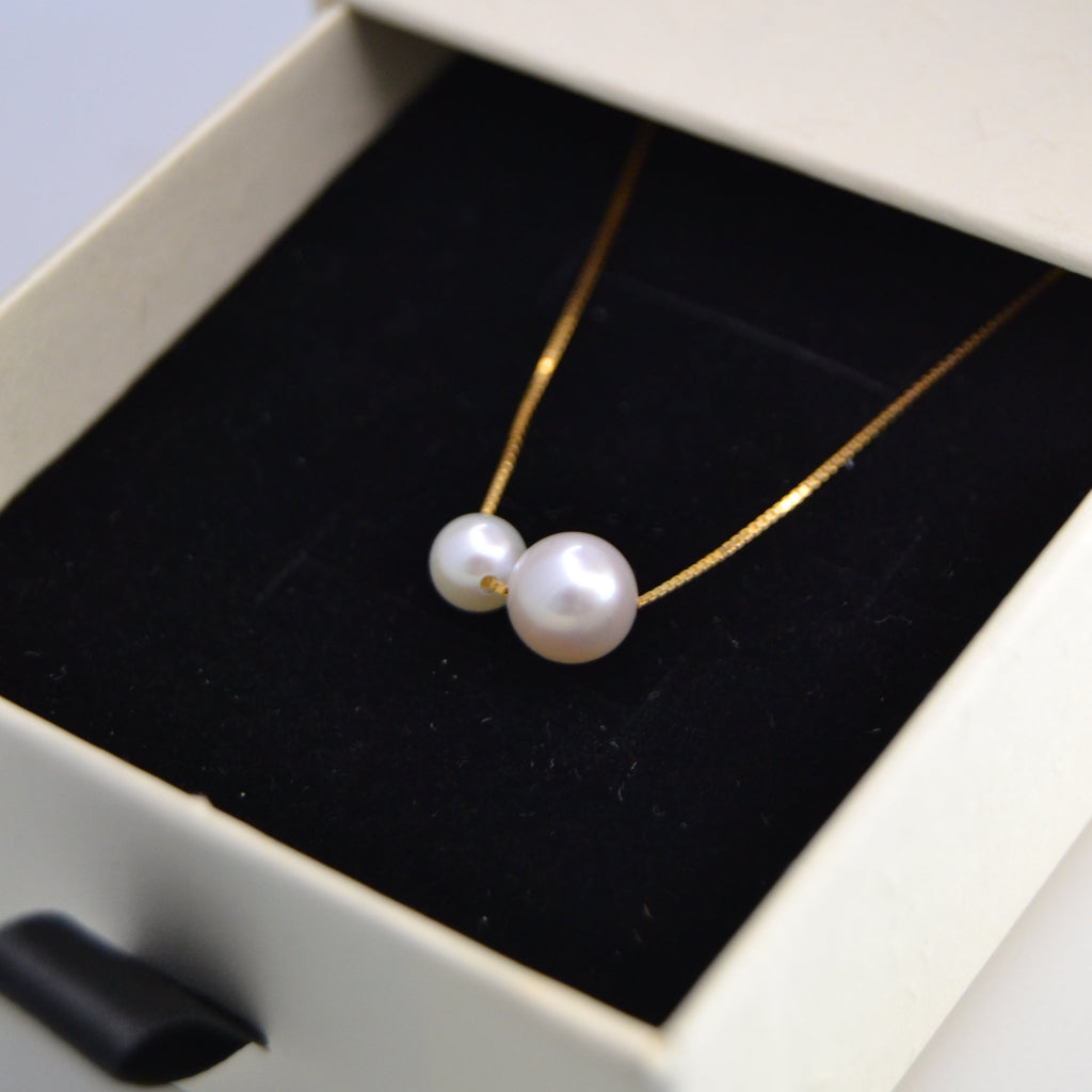 Twin Pearl Harmony Necklace