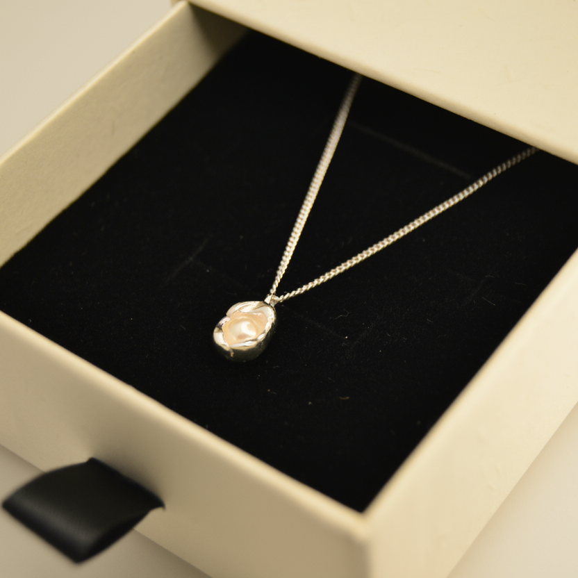 Ethereal Pearl Drop Necklace