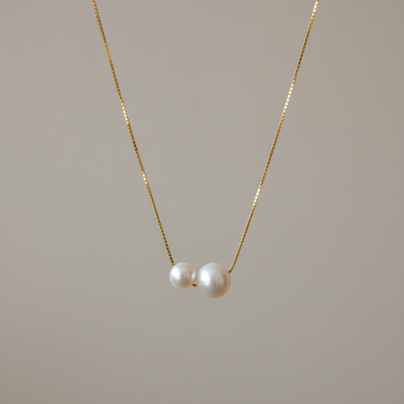 Twin Pearl Harmony Necklace