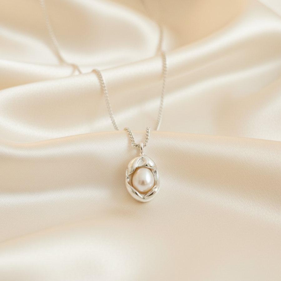 Ethereal Pearl Drop Necklace