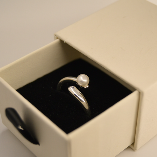 Aurora Pearl Open Ring