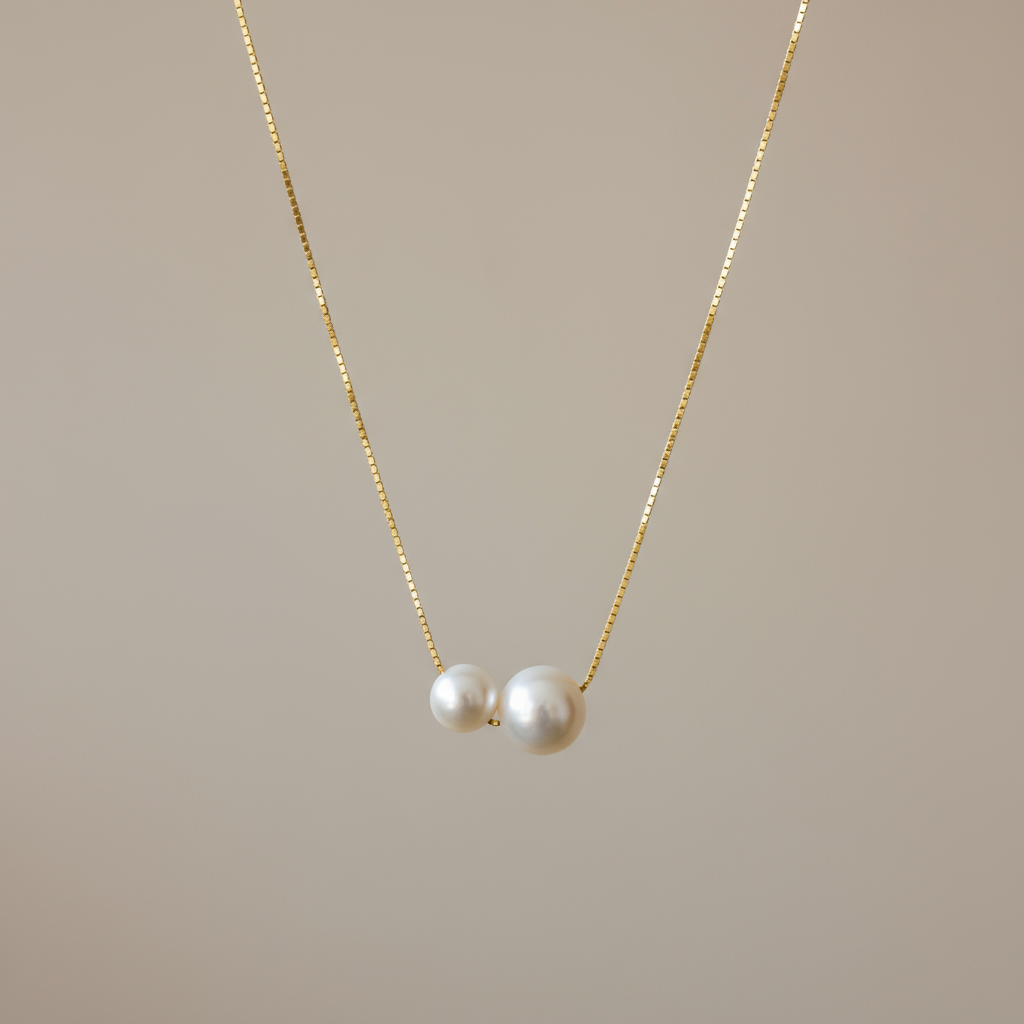 Twin Pearl Harmony Necklace
