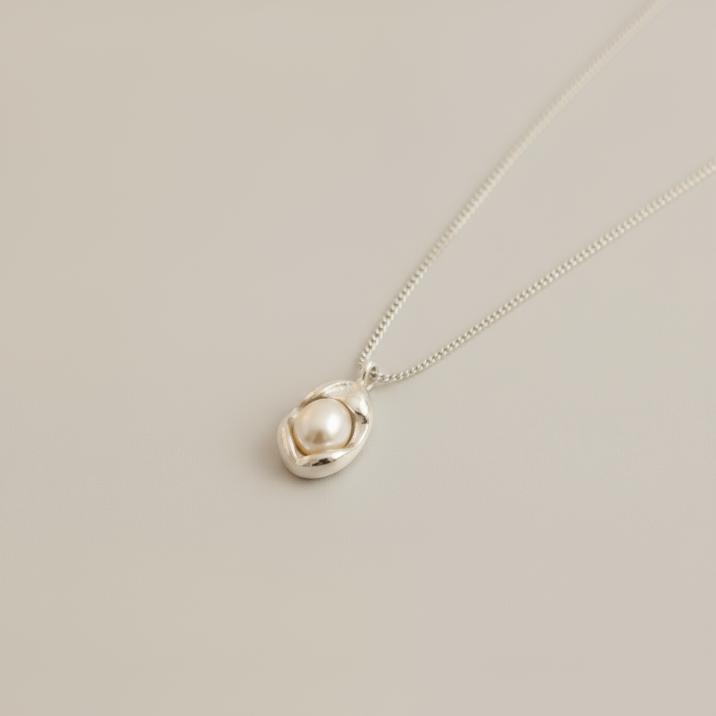 Ethereal Pearl Drop Necklace
